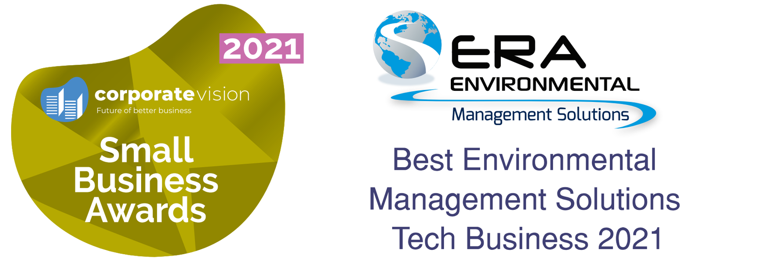Small Business Awards 2021 ERA Wins Best Environmental MGMT Solution